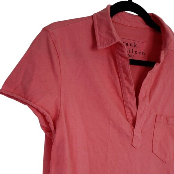 FRANK & EILEEN Lauren Polo Dress
Heritage Jersey Pink Short Sleeve Size Large - Picture 4 of 7